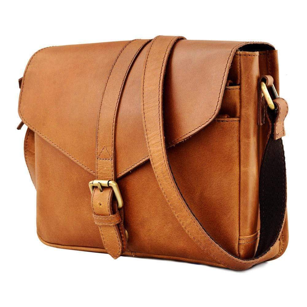 Sydney Leather Crossbody Purse - TAN