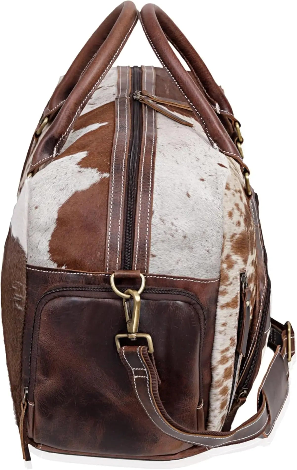 Handmade Cowhide Leather Duffle Bag