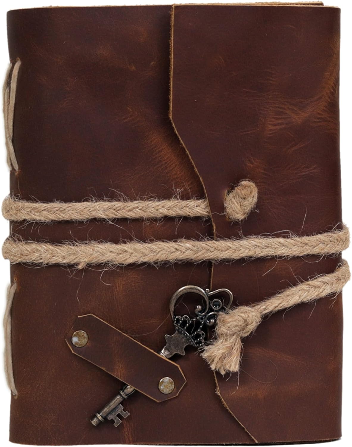Rio Grande Vintage Lederjournal - Handgemachtes Tagebuch mit Deckle Edge-Ledereinband