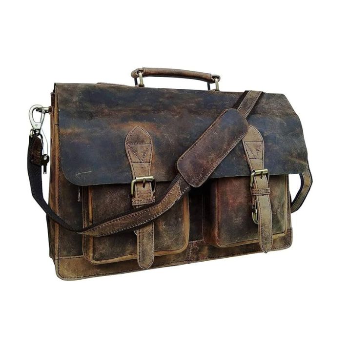 MESSENGER-TASCHE AUS BÜFFELLEDER