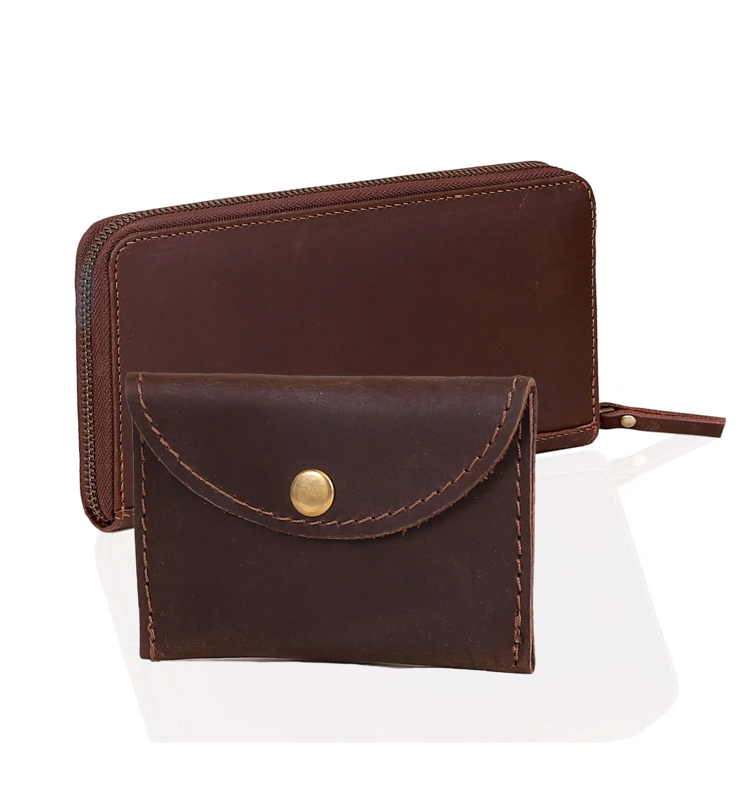 Wallet + Coin Purse - Brown