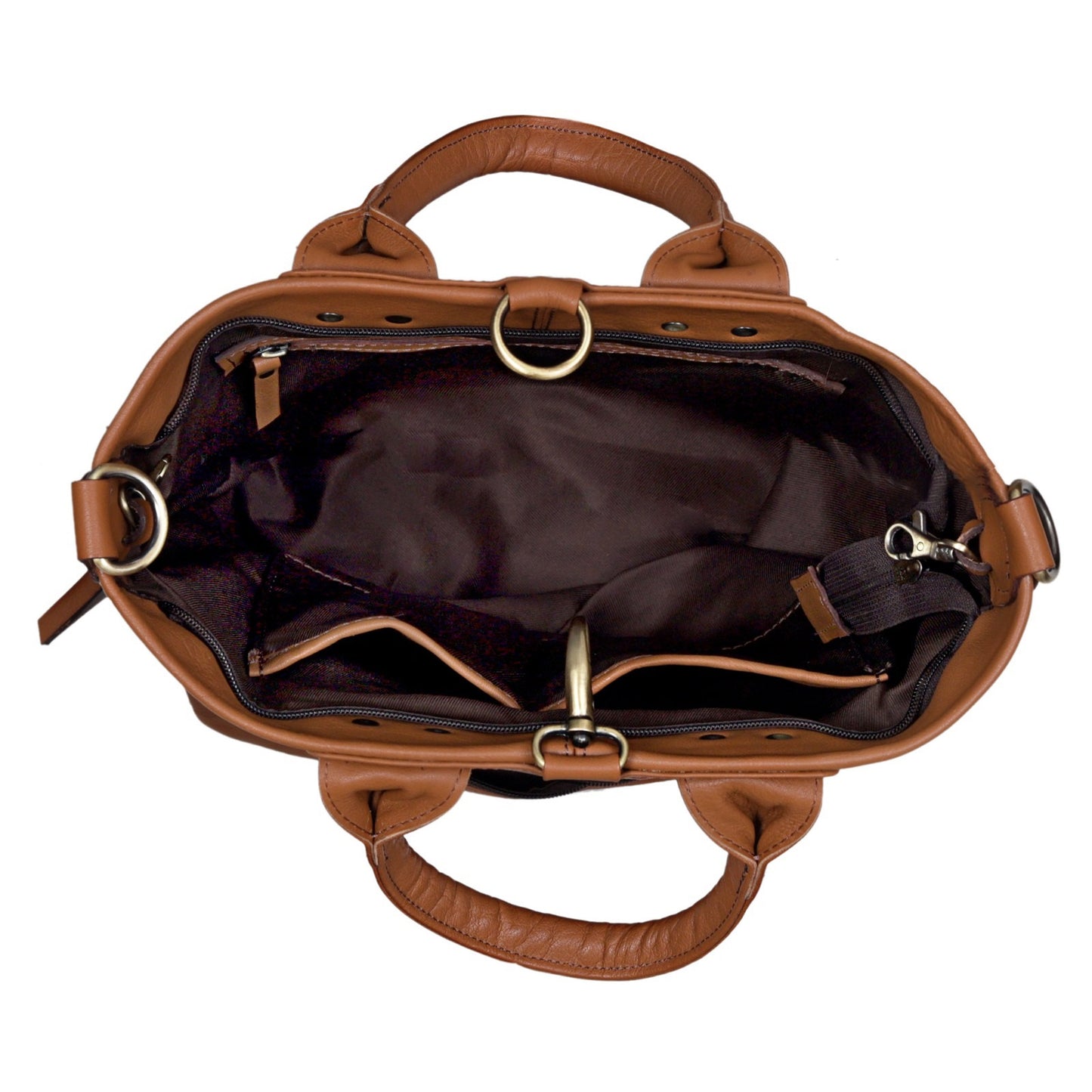 Convertible Leather Bag - 3 in 1