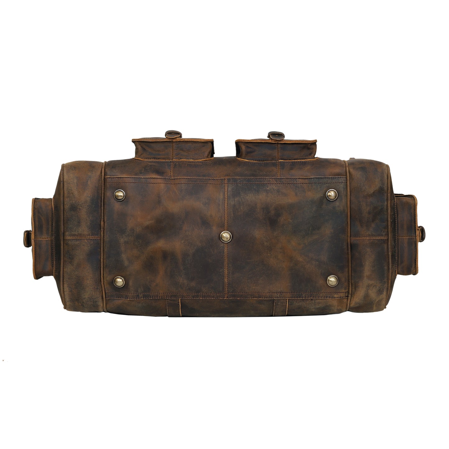 NEW JERSEY LEATHER DUFFEL BAG VINTAGE - BROWN