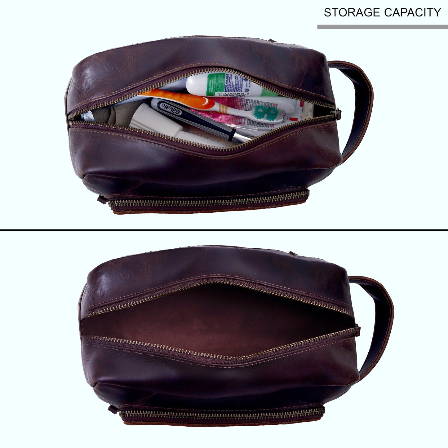 VINTAGE-TOILETTENPRODUKTE AUS LEDER