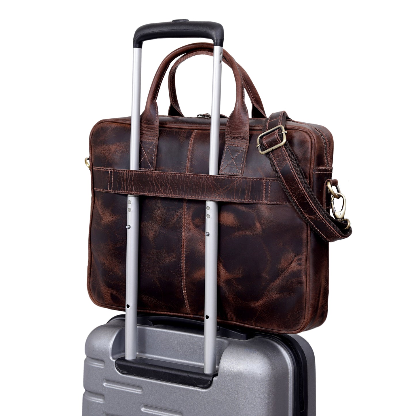LAPTOP-AKTENTASCHE AUS LEDER „BOSTON“