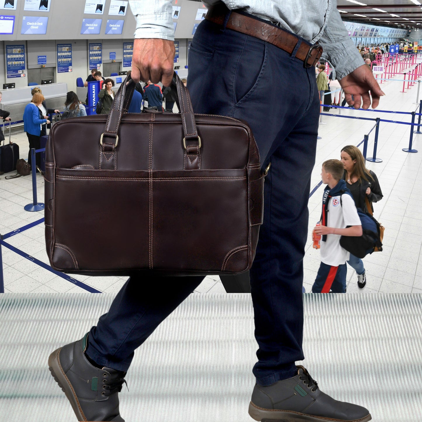 HERITAGE LEATHER BRIEFCASE BAG