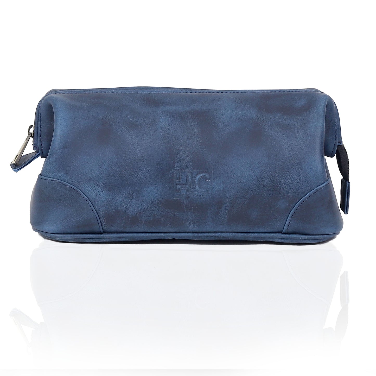 Euphrates Leather Toiletry & Large Dopp Kit - Navy