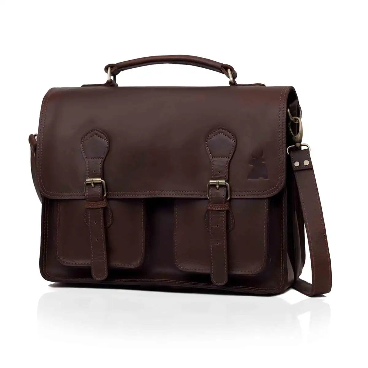 Roosevelt Buffalo Leather Briefcase The Leather Farm
