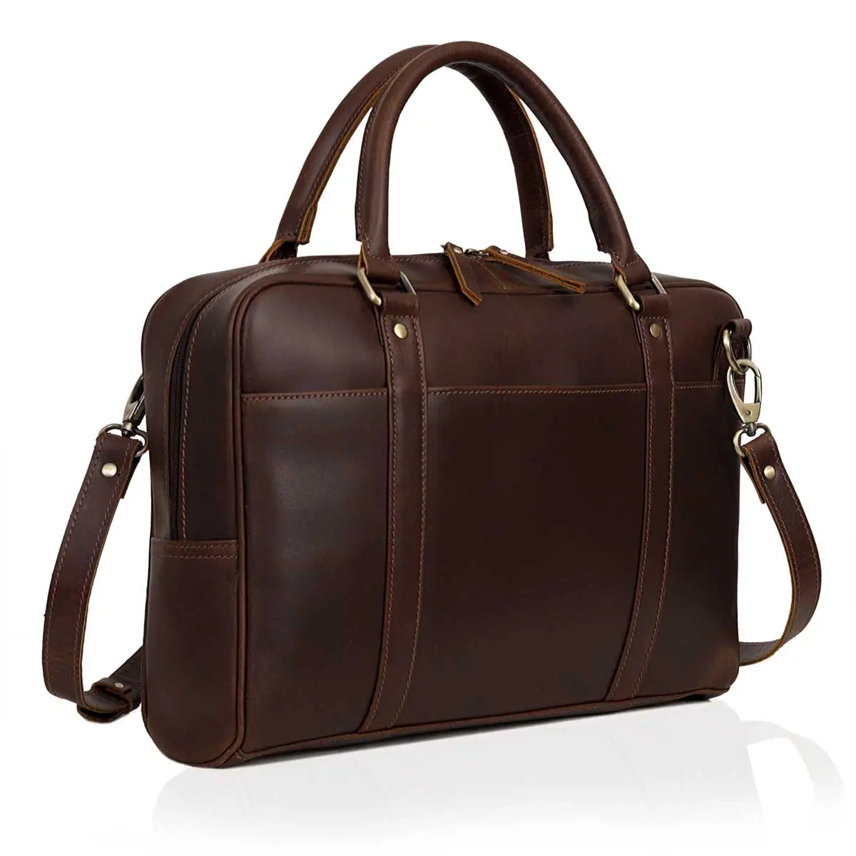 Hudson Buffalo Leather Briefcase