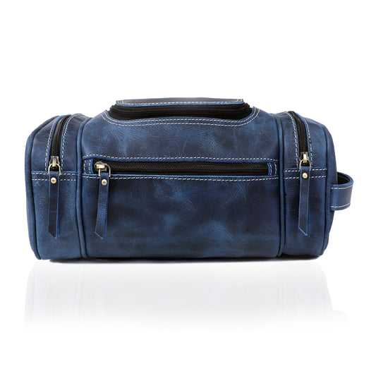 Rio Grande Leather Toiletry & Large Dopp Kit - NAVY