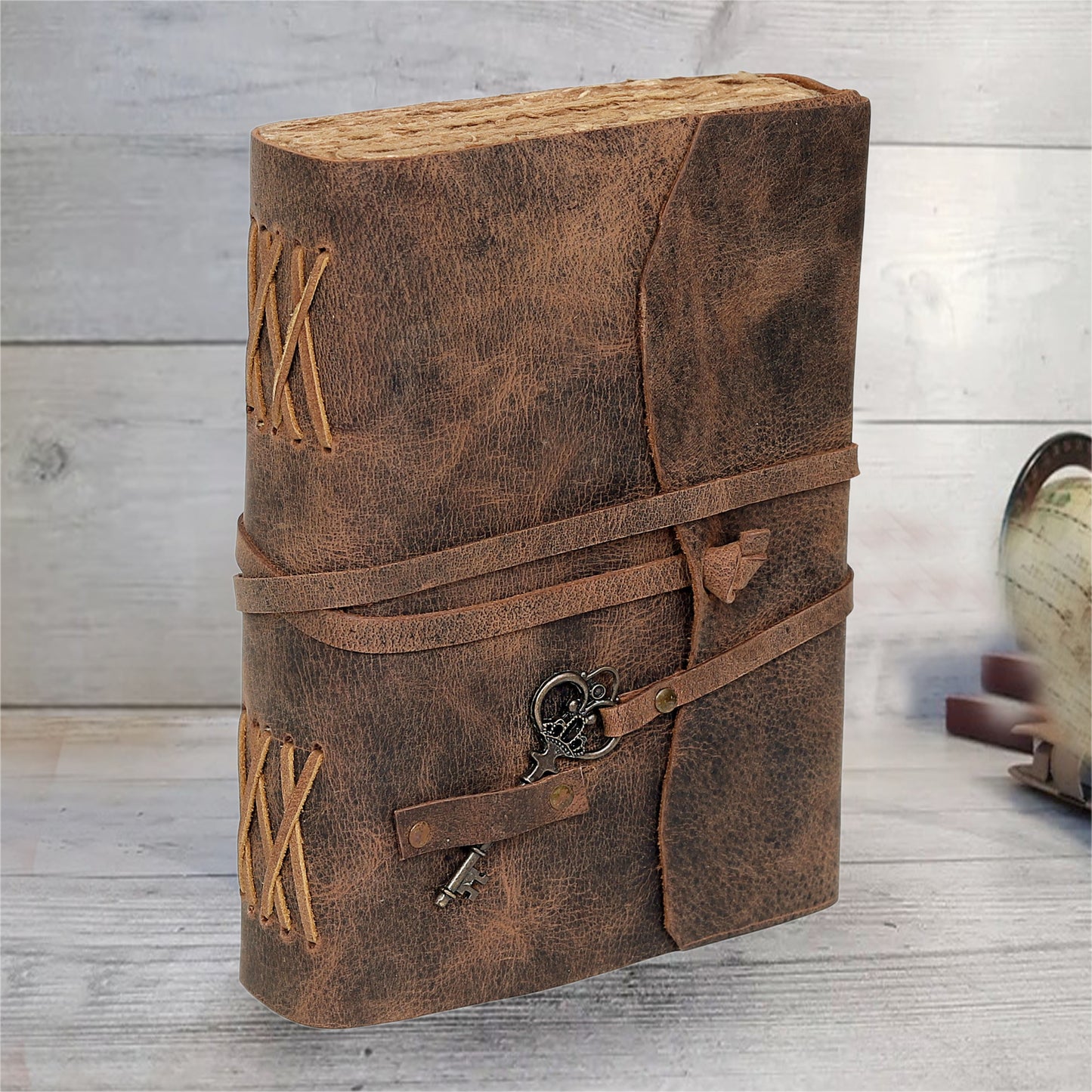 Vintage Style Leather Journal Notebook for Men Women