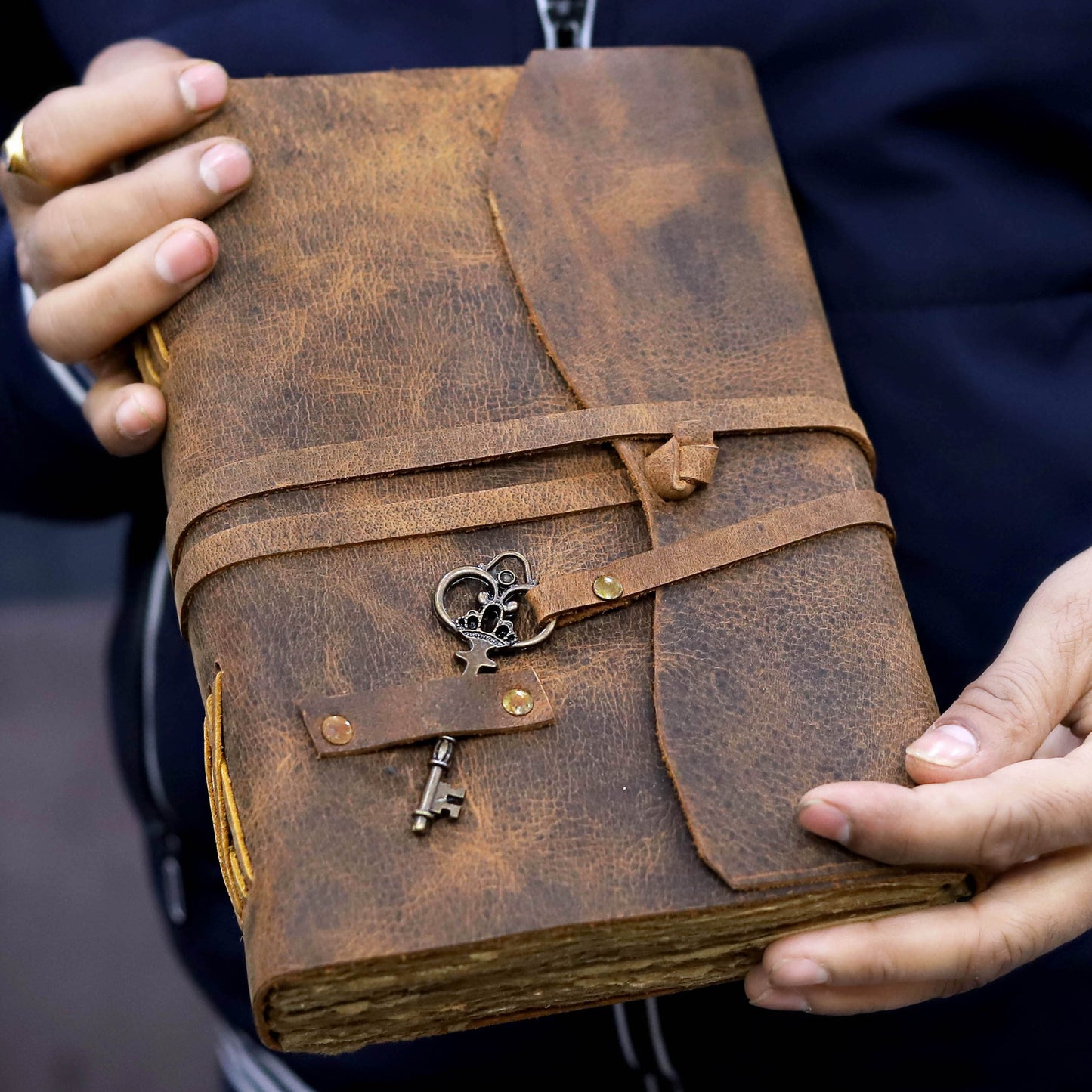 Vintage Style Leather Journal Notebook for Men Women