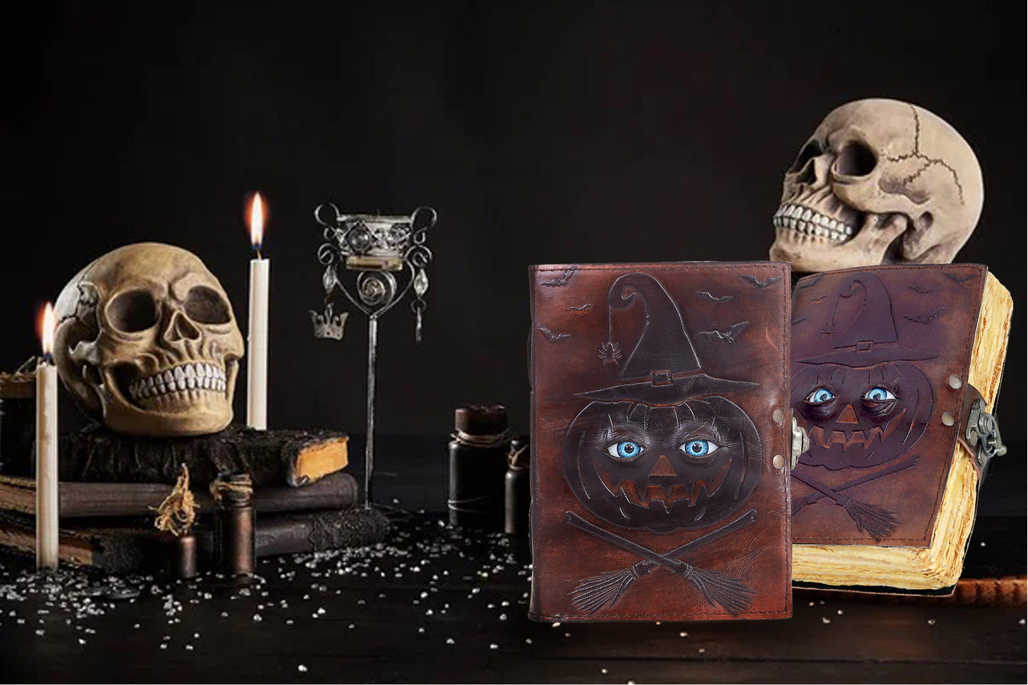 Halloween Hocus Pocus Ledernotizbuch