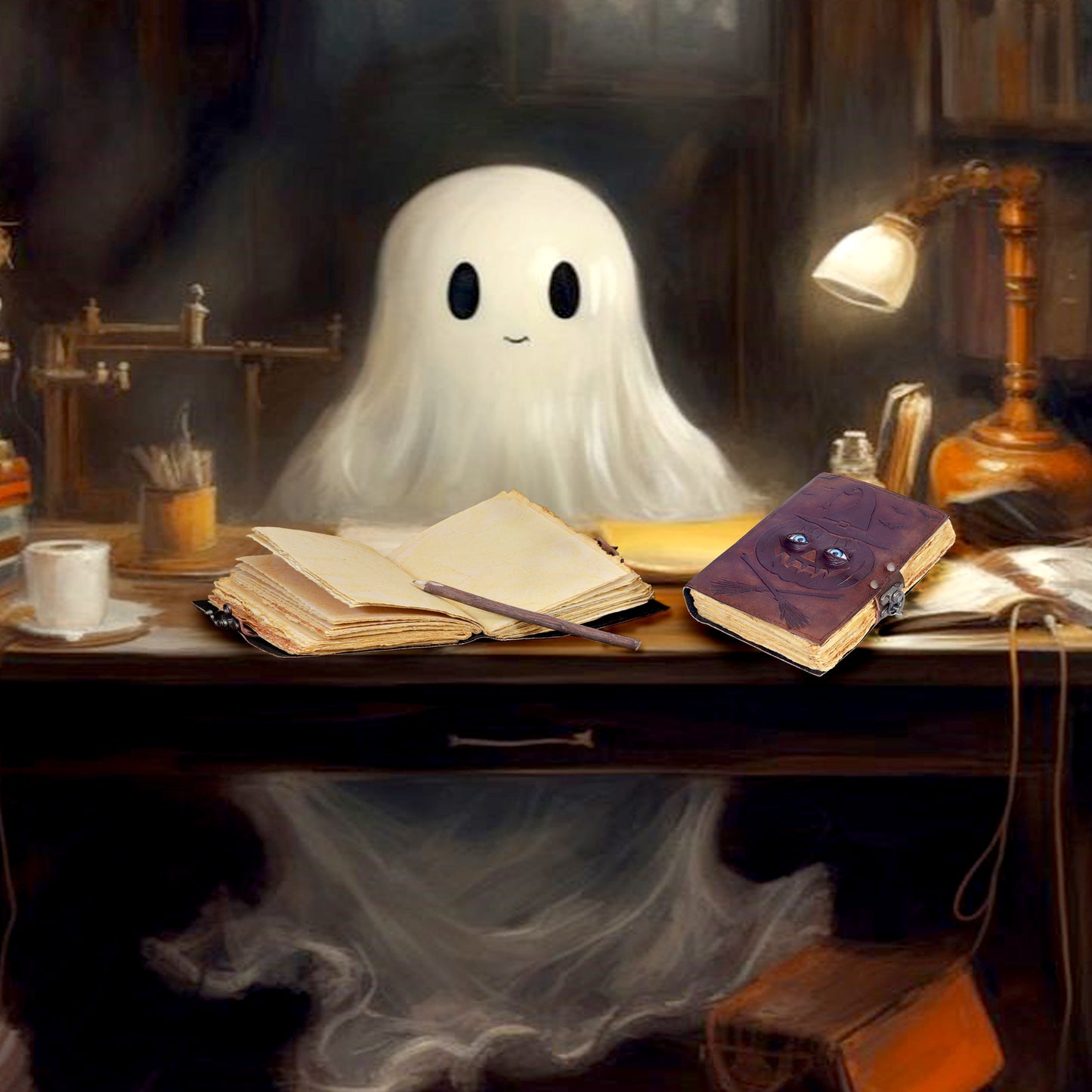Halloween Hocus Pocus Ledernotizbuch