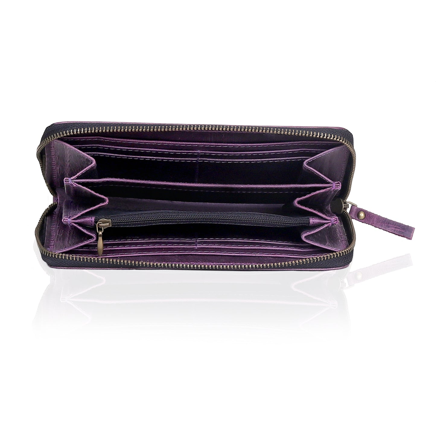 Seine Leather Wallet - PURPLE