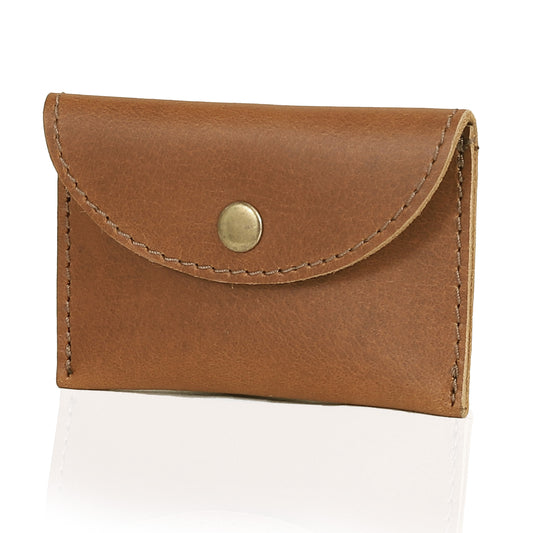 Leather Coin Purse - Tan