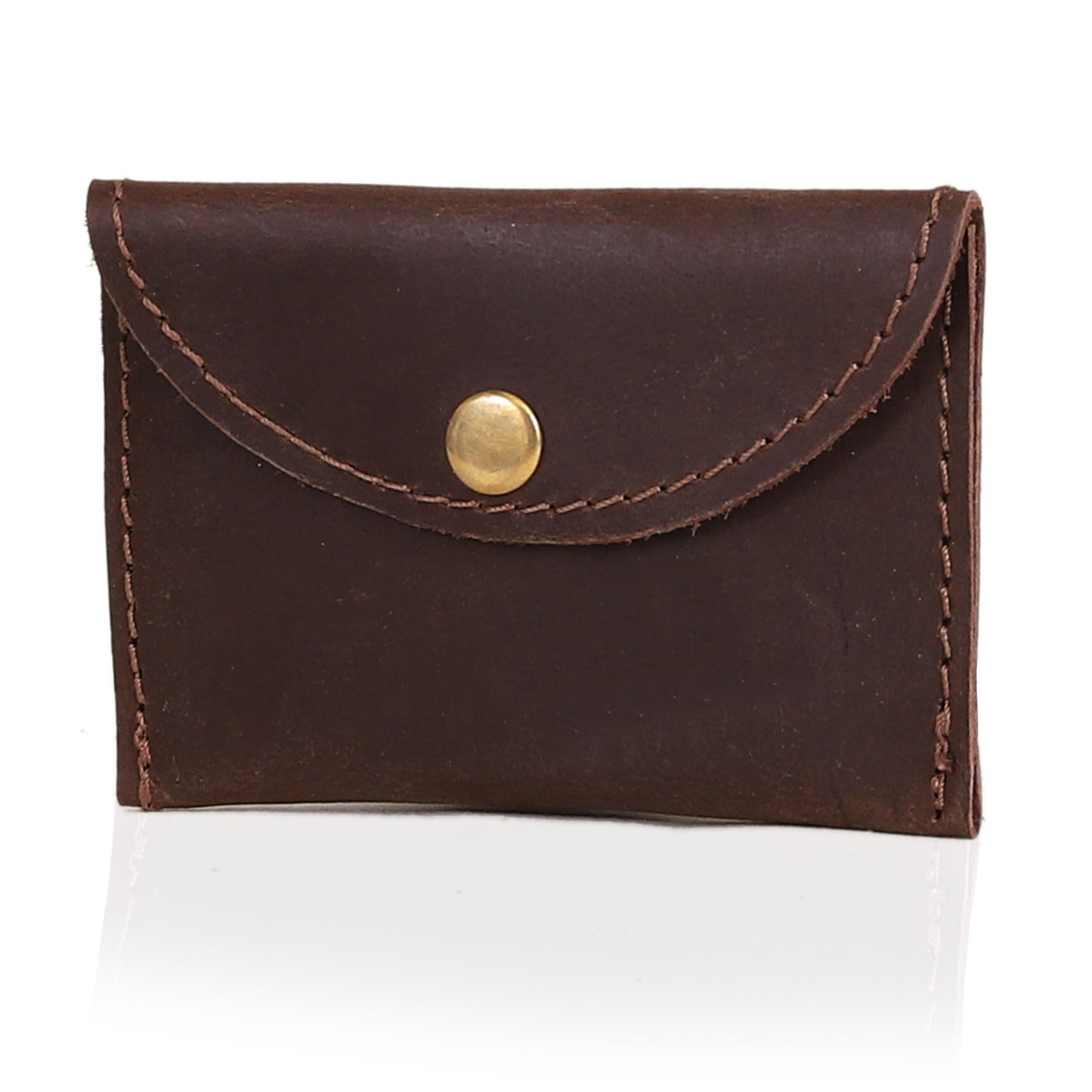 Leather Coin Purse - Brown