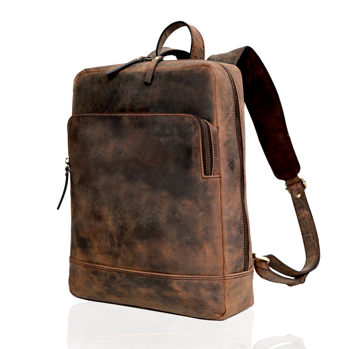 Madison Leather Travel Laptop Backpack