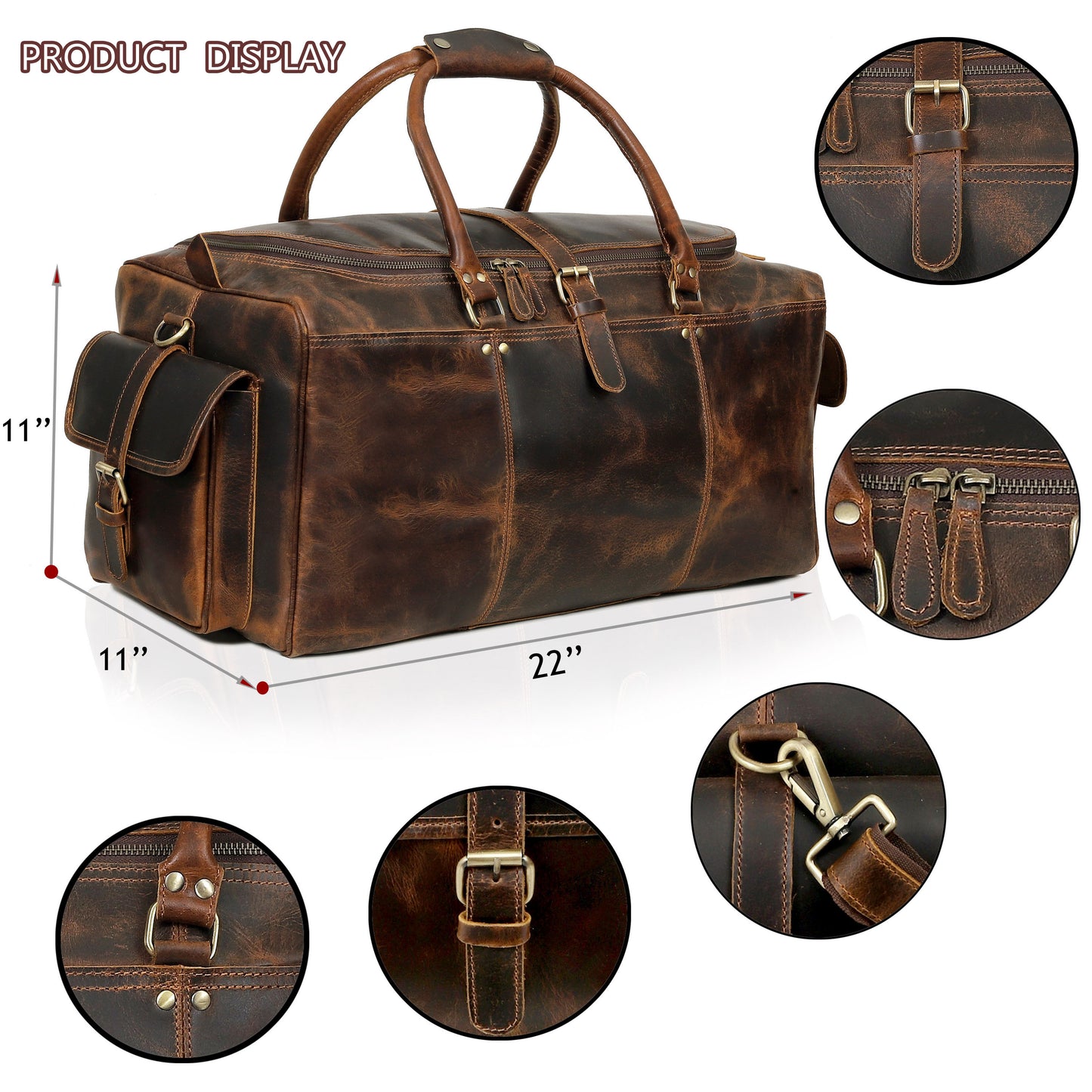 Reisetasche aus Büffelleder „Brasilia“