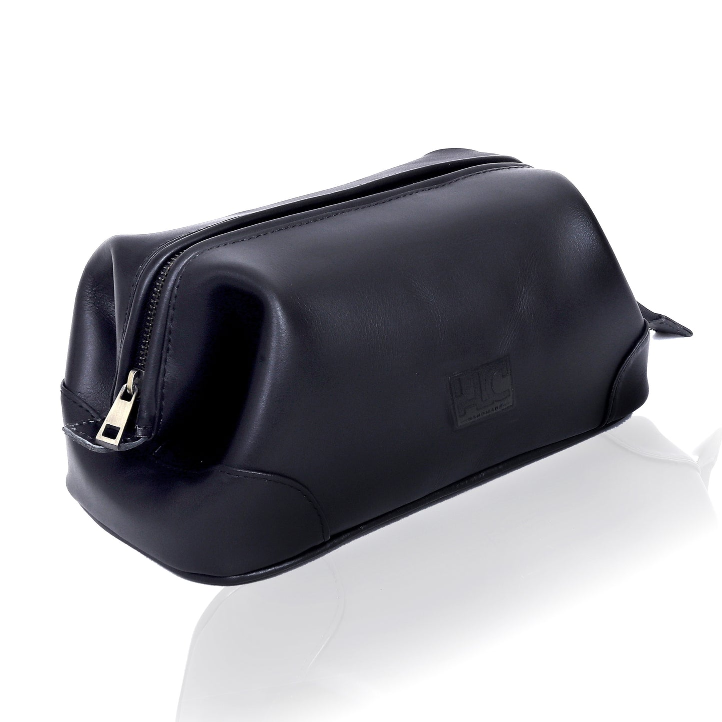 Euphrates Leather Toiletry & Large Dopp Kit - Black