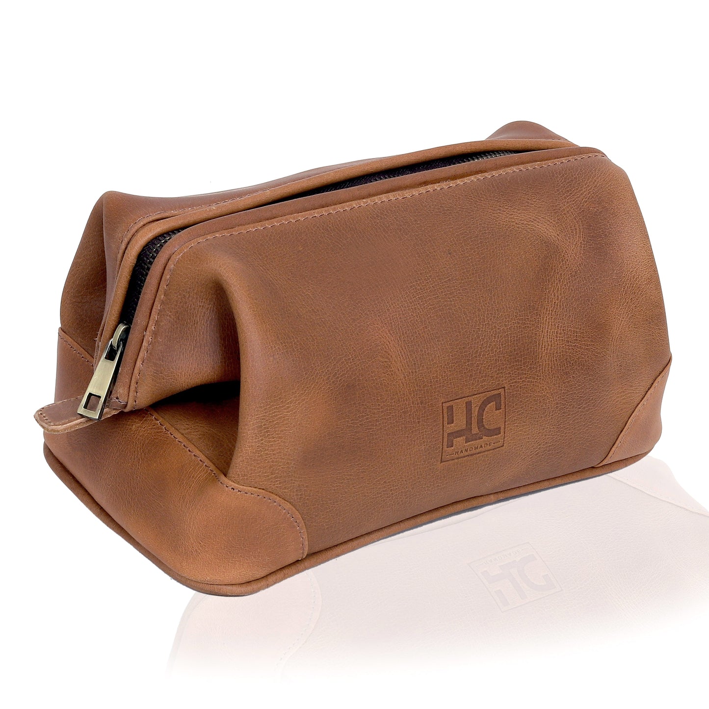 Euphrates Leather Toiletry & Large Dopp Kit - Tan