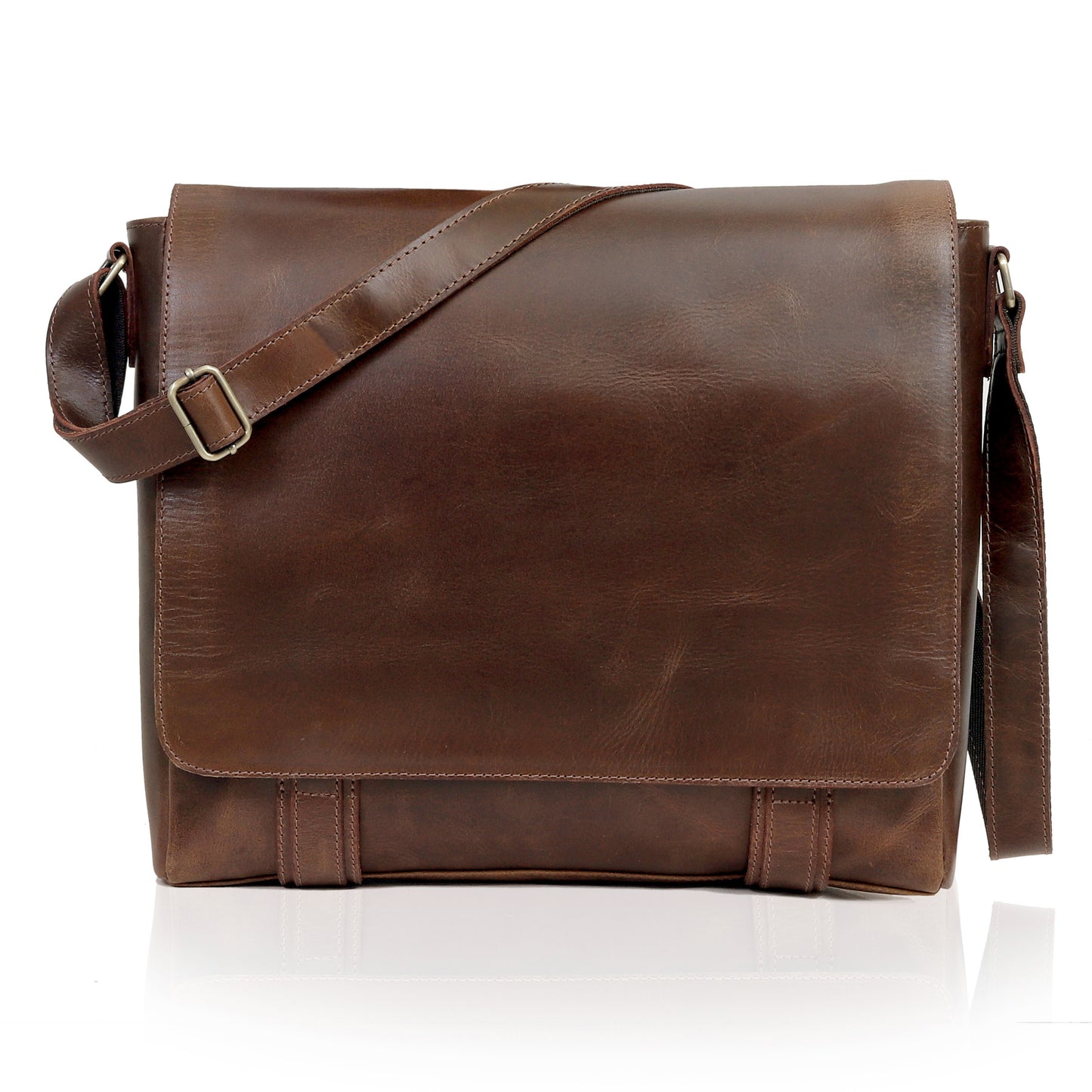 AMERICANA Leder-Umhängetasche für Damen und Herren