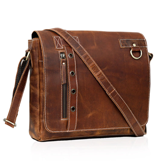 JUPITER LEATHER MESSENGER BAG