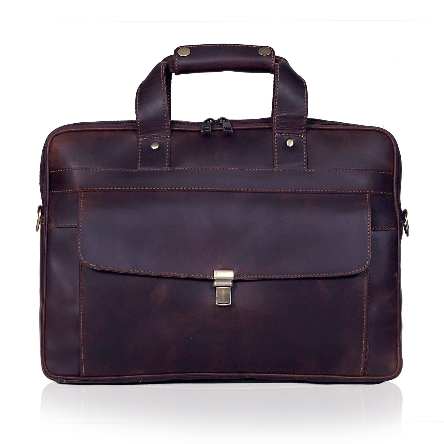 JAMES LEATHER BRIEFCASE BAG