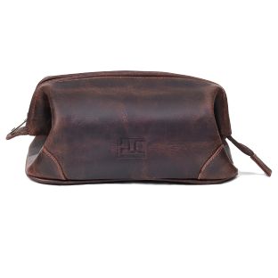 Euphrates Leather Toiletry & Large Dopp Kit - Brown