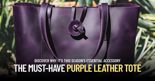 Why Our Purple Leather Tote Bag is the Must-Have Accessory This Season