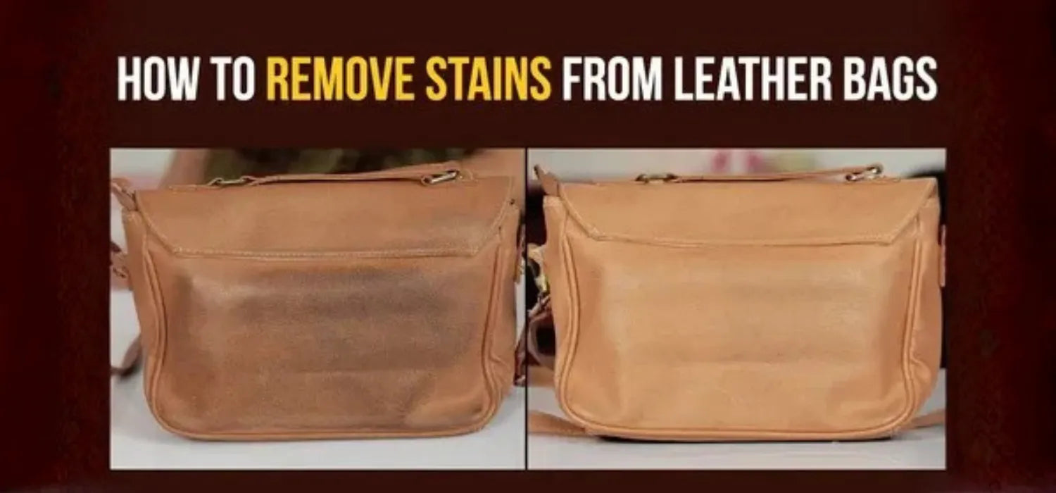 So entfernen Sie Flecken aus Ledertaschen