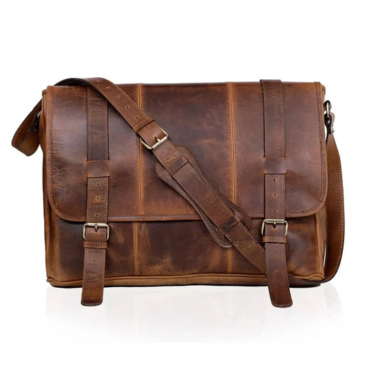 Tan Leather Messenger Bags