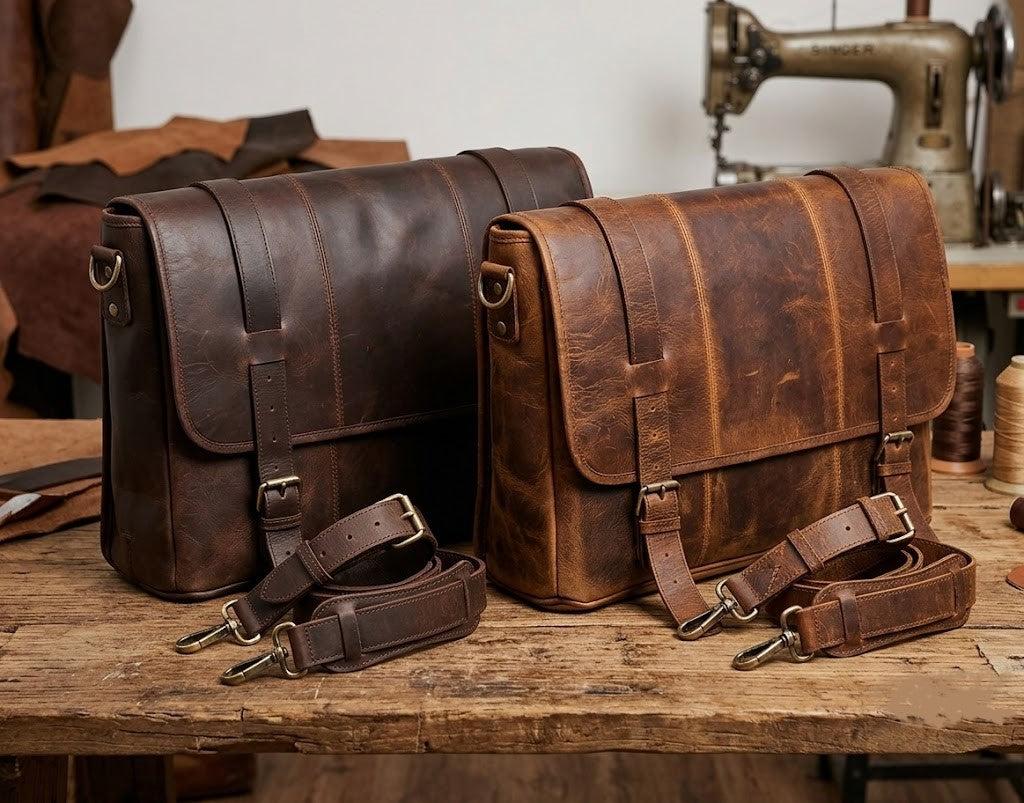 Leather Messenger Bag