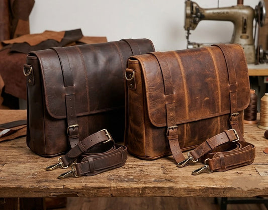 Leather Messenger Bag