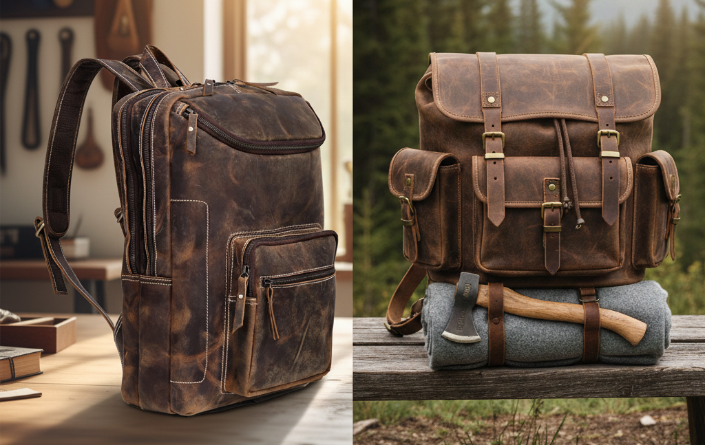 Leather Backpack vs Rucksack