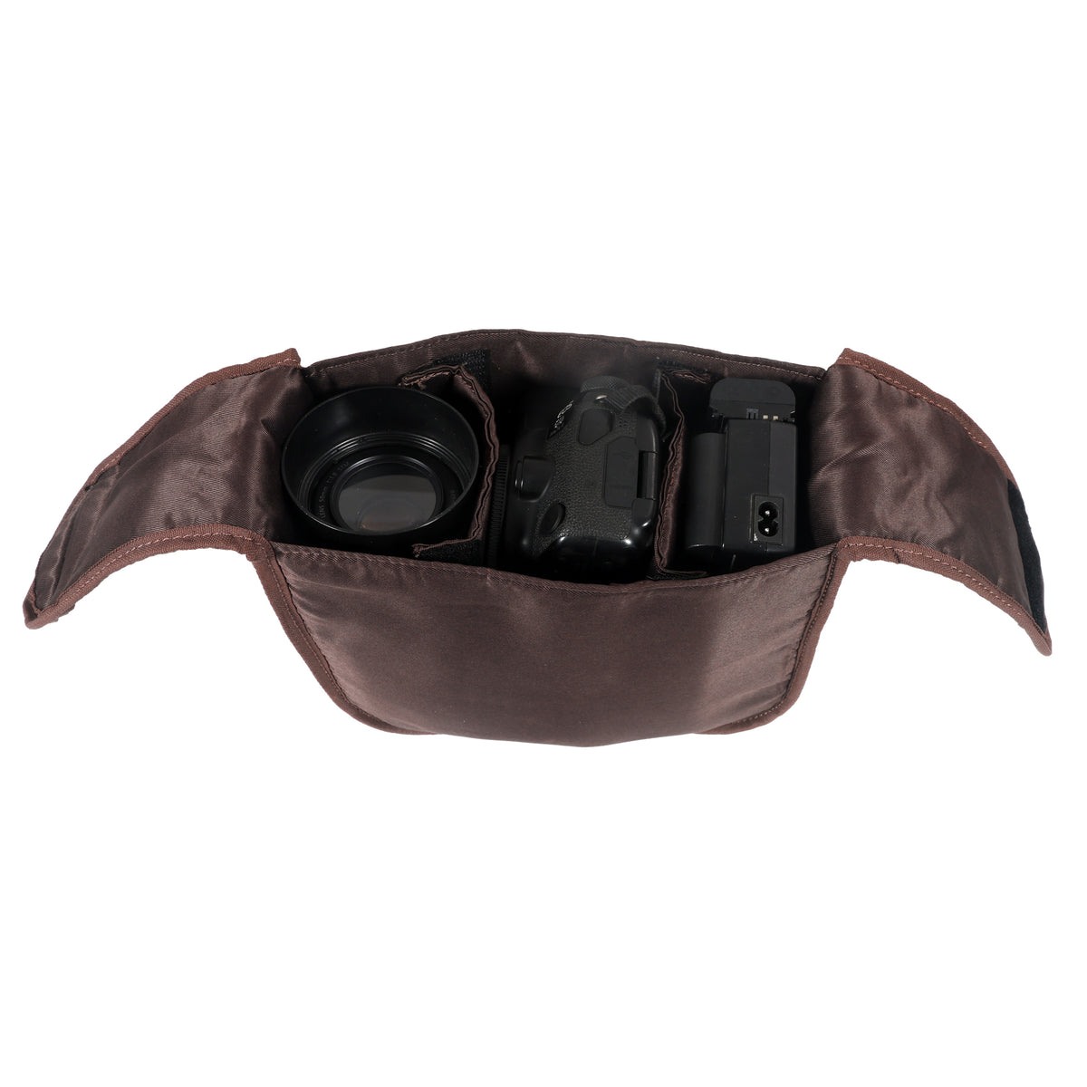 Camera Leather Crossbody Bag - Tan