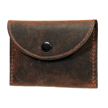 Leather Coin Purse - Vintage Brown