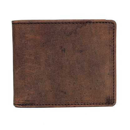Men's Bifold Leather Wallet - Tan