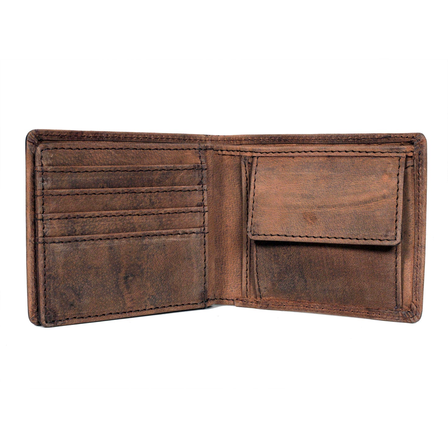 Men's Bifold Leather Wallet - Tan