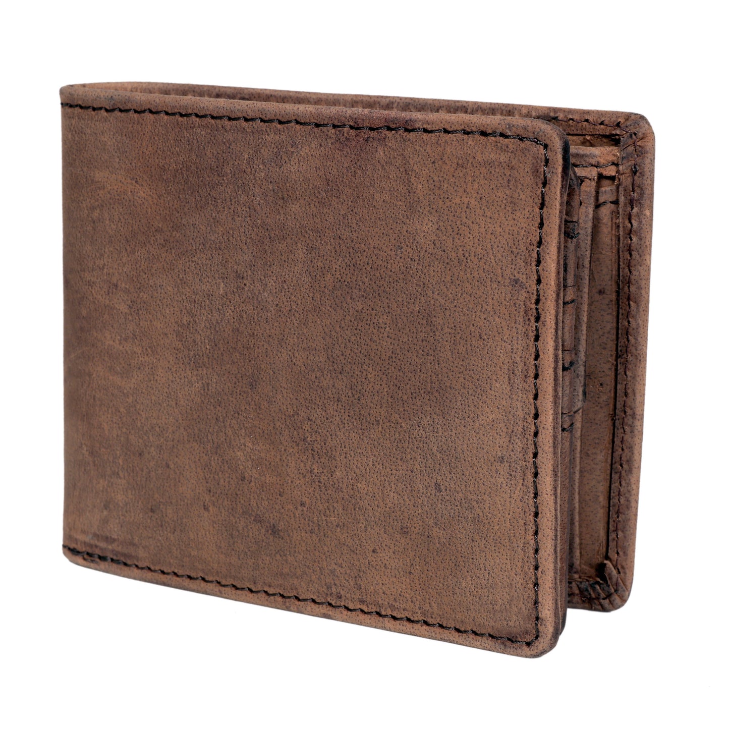 Men's Bifold Leather Wallet - Tan