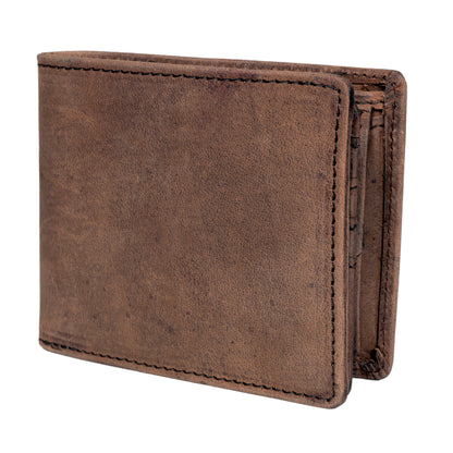 Men's Bifold Leather Wallet - Tan