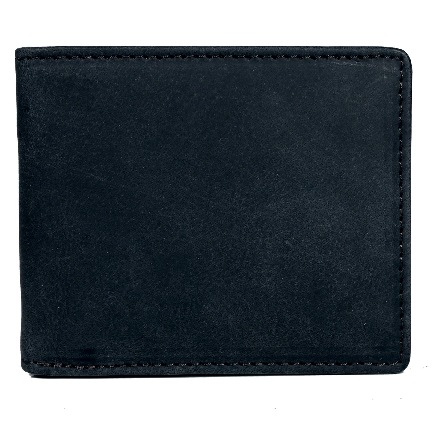 Men's Bifold Leather Wallet - Black