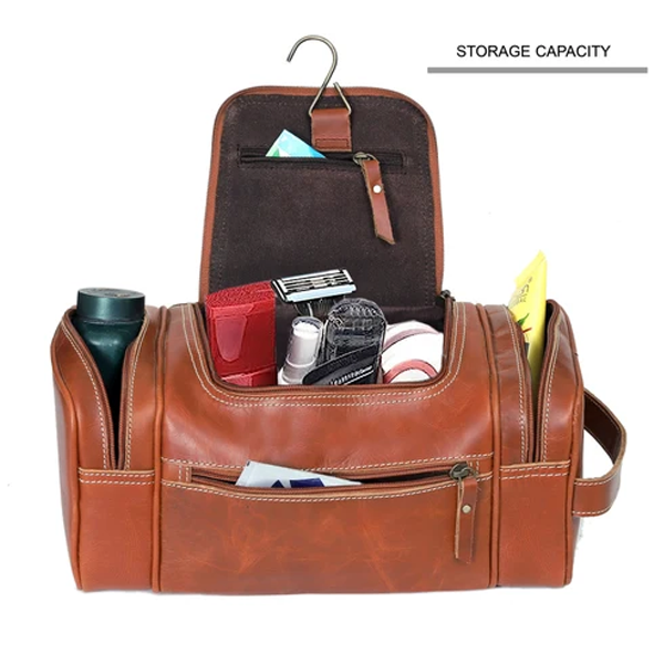 leather toiletry bag