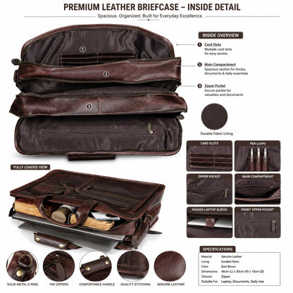 Farm Premium Buffalo Leather Duffle Combo Set