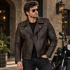 Hunter Brown Leather Jacket for Men