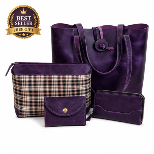 leather tote combo