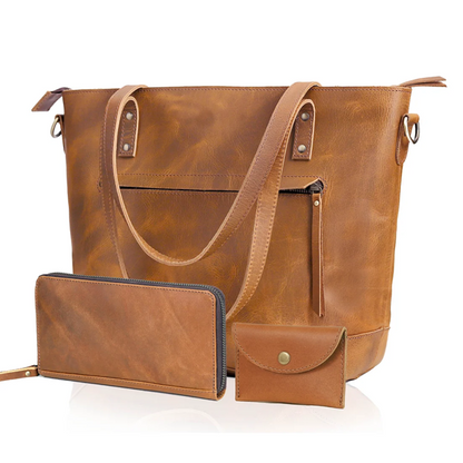 leather tote bag