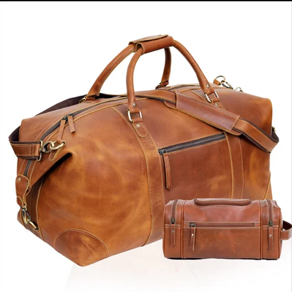 leather duffle bag