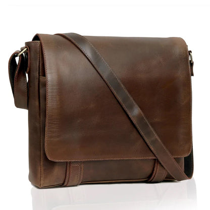 Leather Messenger Bag