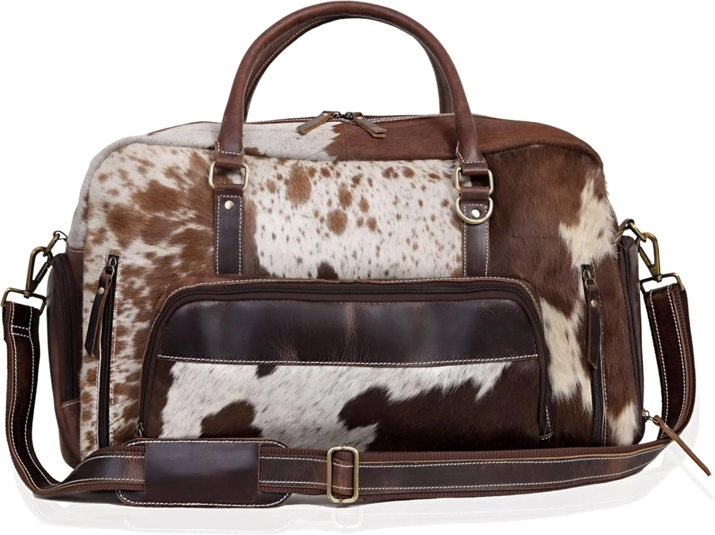 Handmade Cowhide Leather Duffle Bag